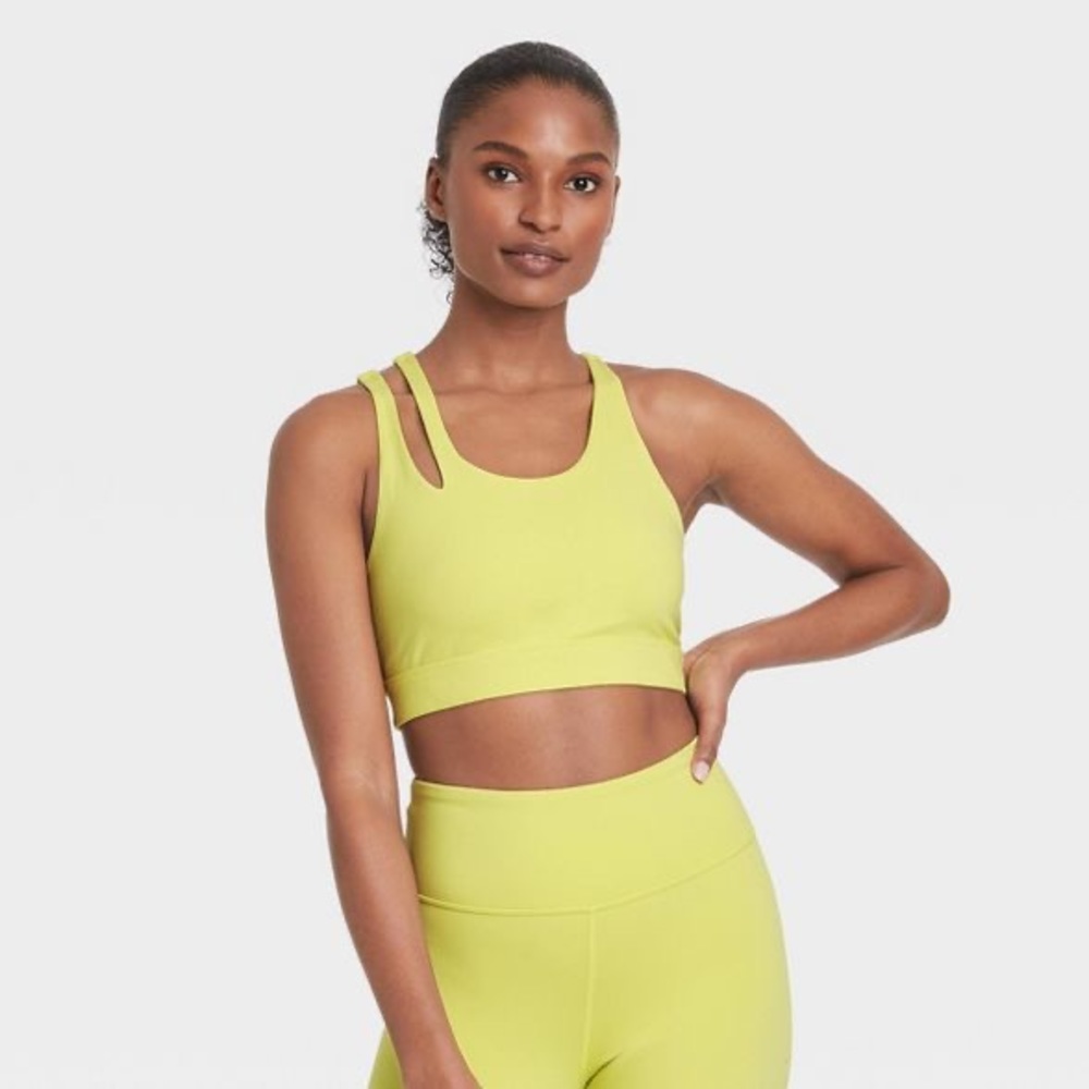 🐞3for $30🐞Women’s Asymmetrical Cut Out Racerback Bra Joy Lab